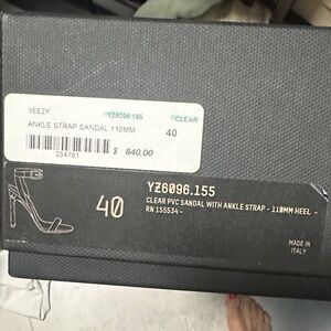 Yeezy Clear PVC Ankle-Strap Sandal - Transparent